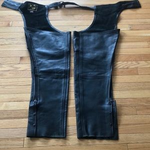 Leather riding chaps